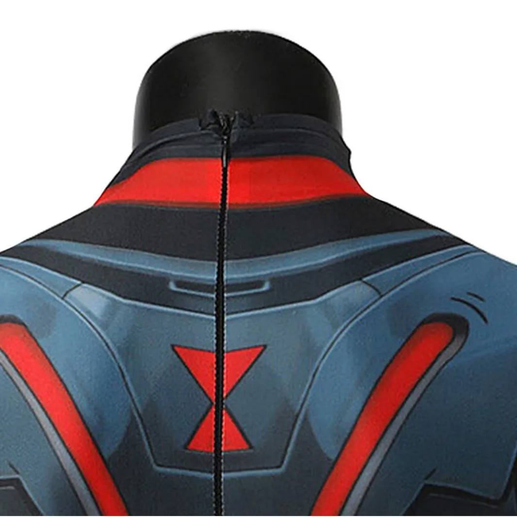 المنافسين امرأة تأثيري الأرملة السوداء زي PS5 لعبة ثلاثية الأبعاد مطبوعة دنة خارقة ارتداءها وتتسابق هالوين زي الفتيات