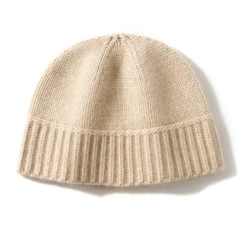 

Новые вязаные шапки из 100% шерсти, осень-зима, женские теплые рыбацкие шапки, женские уличные мягкие спортивные утолщенные плюшевые шапки унисекс