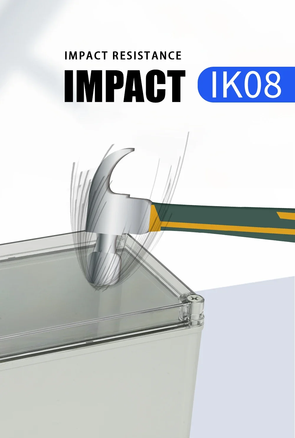 ManHua Transparent Cover Outdoor Waterproof Electrical Junction Box ABS plastic Enclosure Case Distribution box