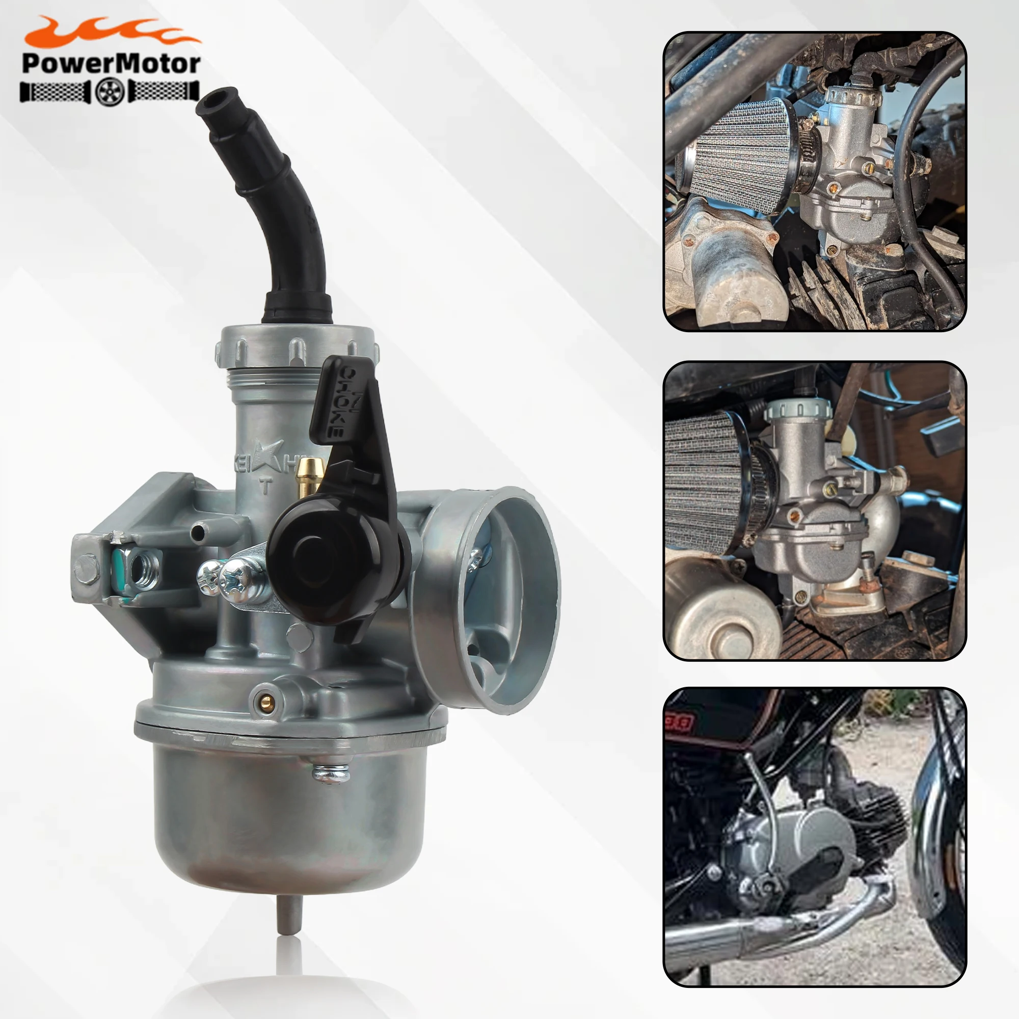 

Motorcycle Carburetor Set Metal Material Carburetor PZ22 For Keihin KAYO Apollo Bosuer xmotos Kandi110 125 140cc Dirt Bike Parts