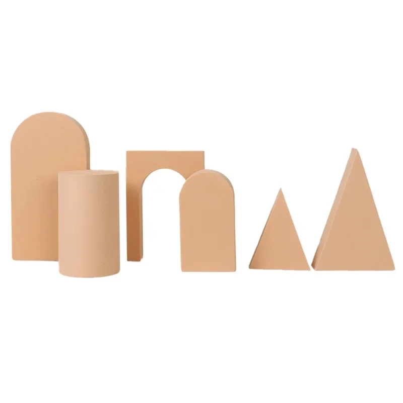7PCS Set Foam Cube Shooting Props Cosmetic Jewelry Product Photography Decorative Photography Creative Posing Small Objects