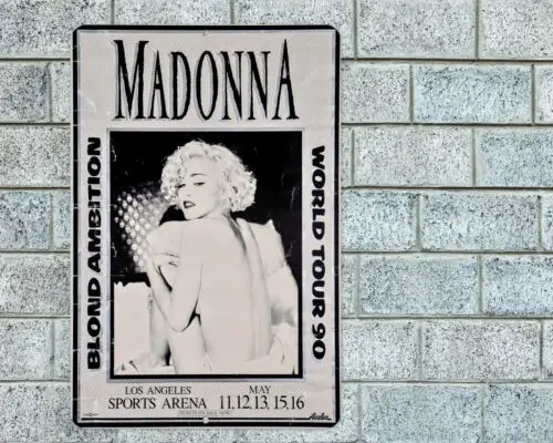 Madonna Blond Ambition Sign Aluminum Metal 8