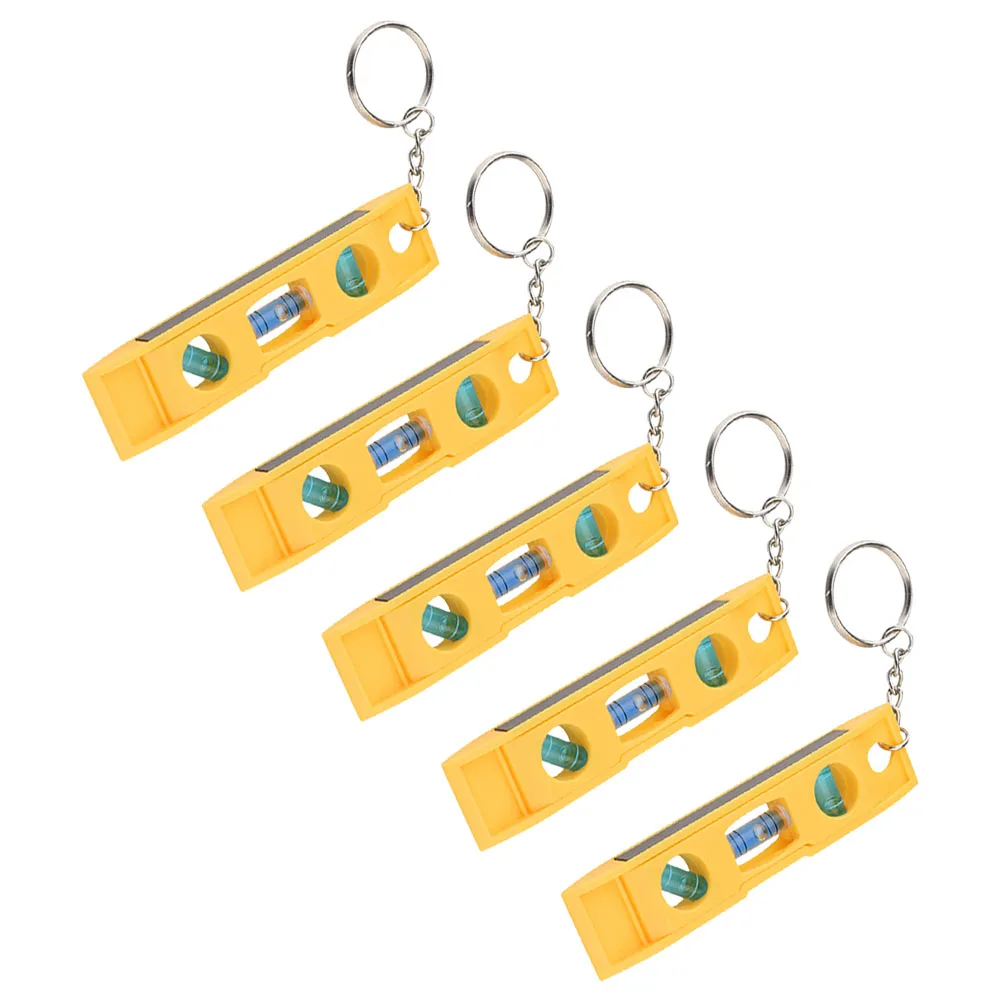 

5PCS Magnetic Level Tool with Keychain Compact and Lightweight Measuring Device for Accurate Horizontal and Vertical Alignments