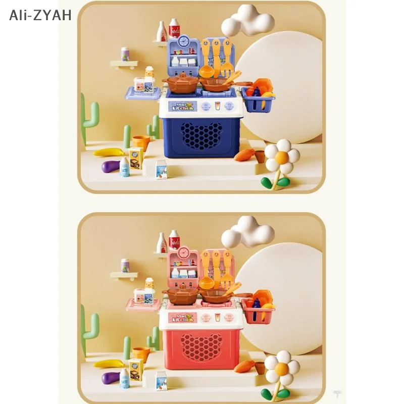 Herramienta de cocina de simulación para niños, juguetes de juego de rol, casa de juego de cocina simulada, juego divertido, juguete para regalo educativo temprano, 23/25/32 Uds.