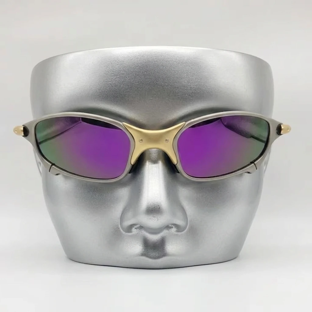 

Поляризованные велосипедные очки из сплава с футуристической металлической оправой, защита от УФ400, для мужчин и женщин, для активного отдыха и езды на шоссейном велосипеде