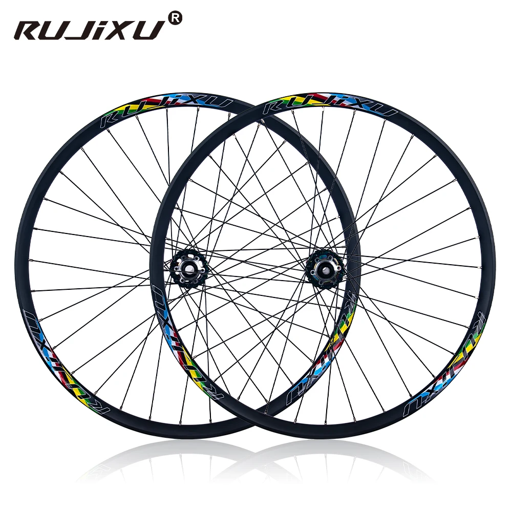AliExpress RUJIXU MTB Bike Wheelset 29 26 27.5 AM Enduro DH 29mm Wide Rim 148 Boost Hub 142 Thru Axle 135 QR 6 Pawls Bicycle Wheel G3 Spokes