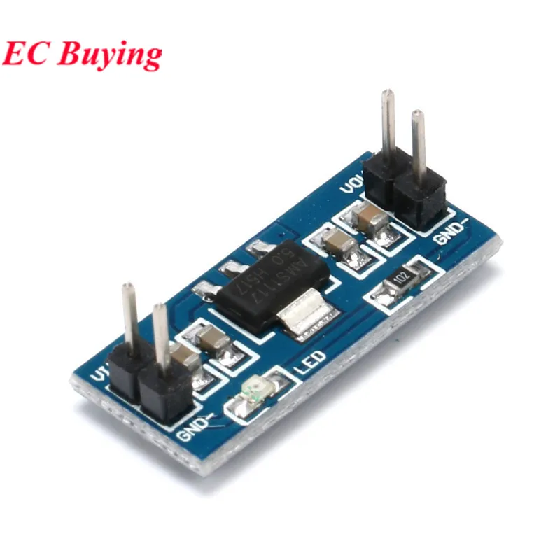 20 PCS/1 PC AMS1117 LM1117 1.2V 1.5V 1.8V 2.5V 3.3V 5V DC-DC Step Down Buck Power Supply โมดูลสําหรับ Arduino Raspberry Pi PCB Board