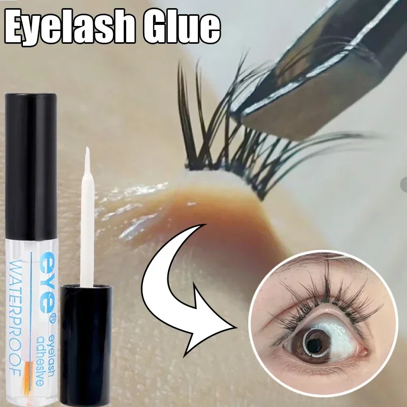 Quick Dry Eyelash Glue False Eyelash Extension Makeup Tools Long Lasting Waterproof White Transparent Eye Lashes Strong Adhesive