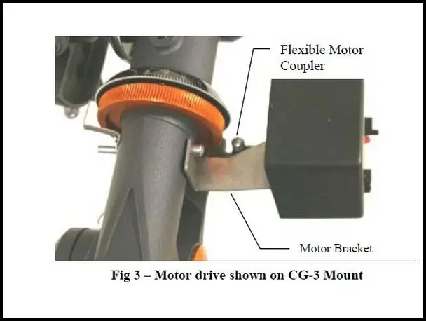 Celestron Enkele As Motor Drive voor de AstroMaster en PowerSeeker (Voor Celestron EQ1 CG2 CG3 equatorale Mounts)