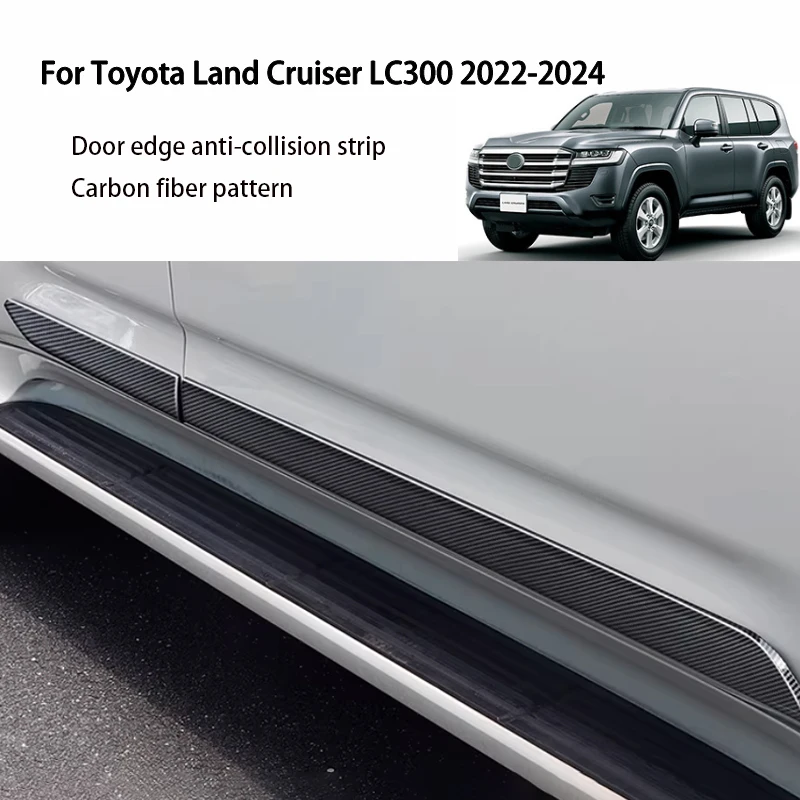 

For Toyota Land Cruiser LC300 2022-2024 Body Trim Strips Door Edge Anti Collision Strip Stickers Modification Accessories