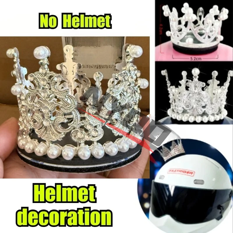 

Handwork Creative Motorcycle Electric Car metal Helmet Decor Manual Crown Cup Decoration Corners Motorbike Helmet Accessories