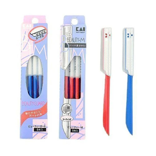 Imagen 1 del producto Maquinillas de afeitar de 5 piezas para mujer, afeitado de cejas y labios superiores, juego de herramientas de depilación Razorial de viaje exfoliante