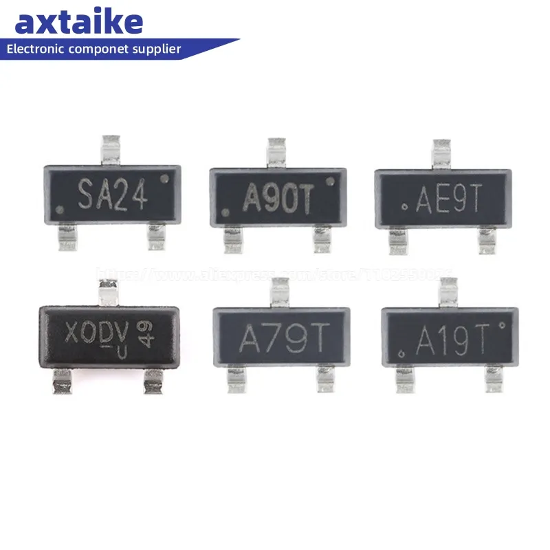 

50PCS AO3442A AO3416A AO3415A AO3414A AO3413A AO3409A AO3407A AO3404A AO3402A AO3401A AO3400A SOT-23 MOS Transistor Chip SMD