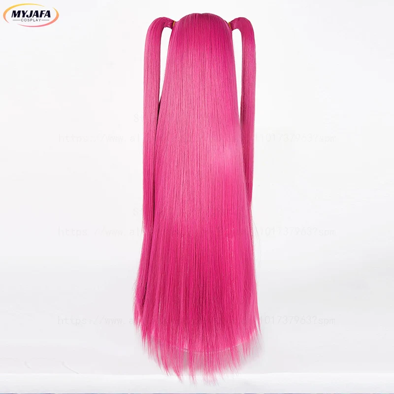 Mira คอสเพลย์วิกผม KPop Demon Hunters คอสเพลย์ 90 ซม.ยาว Rose Red ความร้อนทนผมสังเคราะห์อะนิเมะภาพยนตร์วิกผม + หมวกวิกผม
