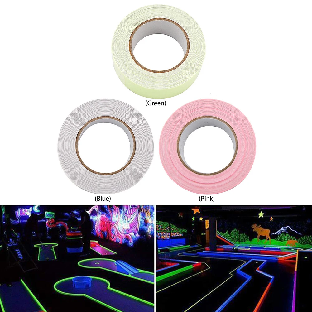 1pcs Luminous Tape Fluorescent Glow In Dark Wall Decorative Self Adhesive Sticker Waterproof Multi-functional Fluorescent Tape