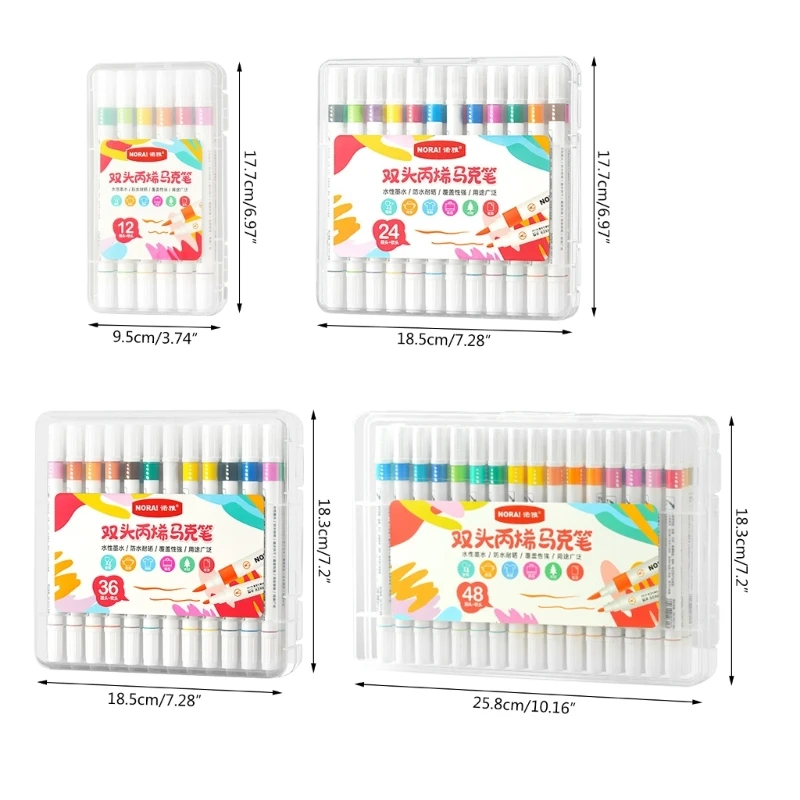 F3MA Акриловый маркер для кисти и тонкий наконечник для поделок и художественных проектов для детей, наскальная живопись, ручки