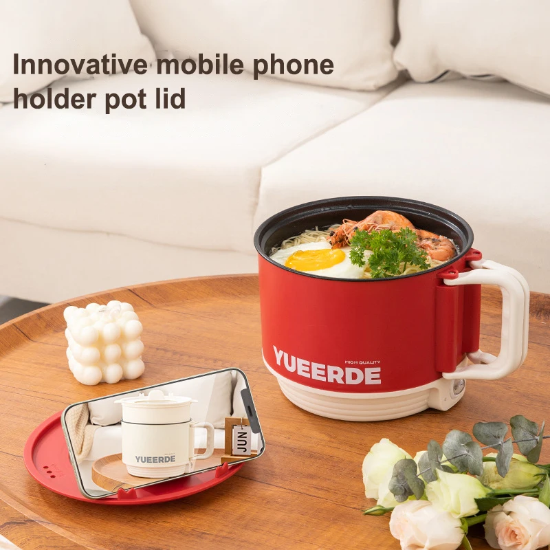 Multifunctional Electric Cooking Pot Portable Small Instant Noodle Pot Small Hot Pot Dormitory Household Electric Cooking Pot