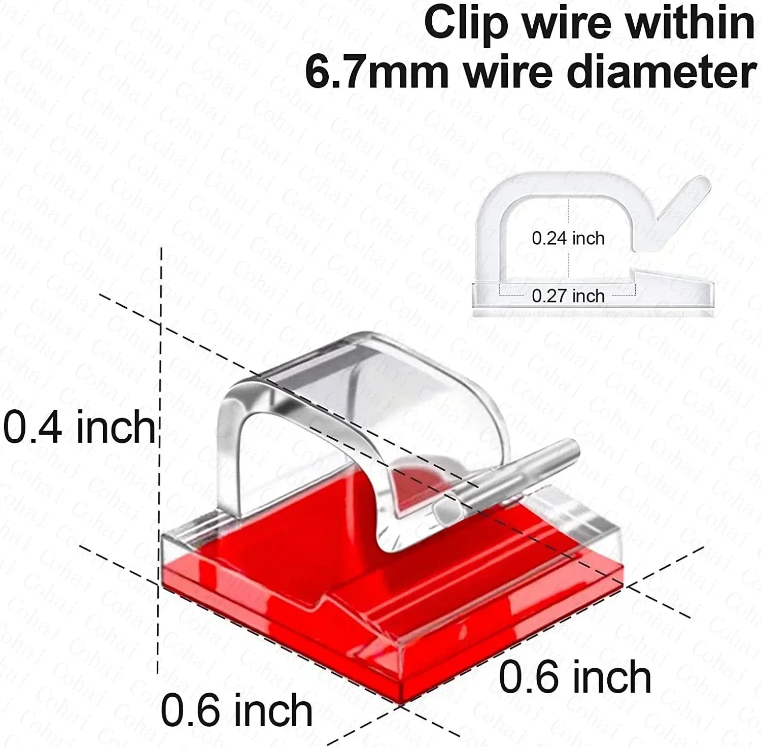 Cable Clearance Fixed Wire Conduit Wire Organizer and Cables Clips Clip Guide Organiser Cord Fixing Wiring Accessories Equipment