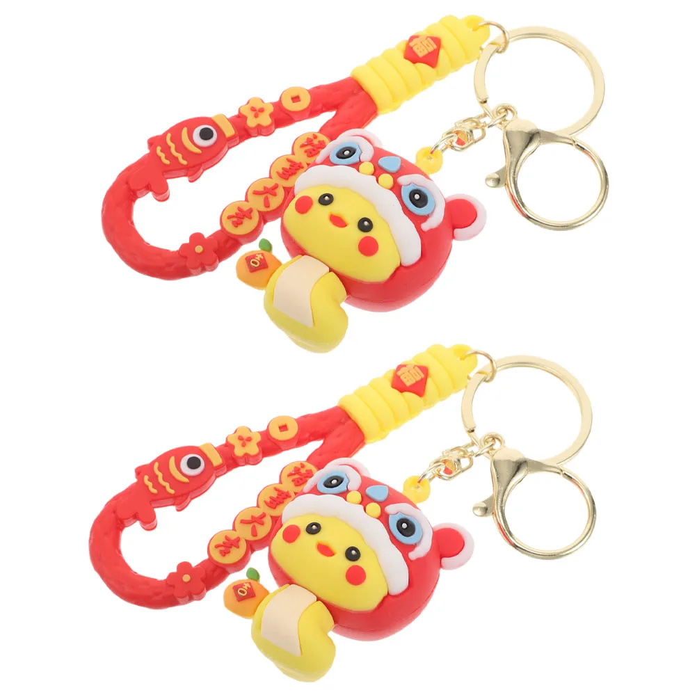 

2 Pcs Year Car Keychain Alloy Chinese New Year Snake Charms Keychains Lucky Zodiac Snake Keyring Gifts for Lovers Practical