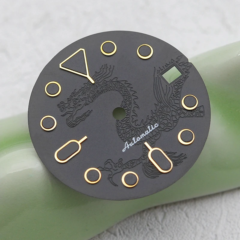 NH35 dial compatible with SKX007 SRPD Samurai 6105 Turtle Case 28.5 mm dial fits NH34 NH35 NH36 7S26 4R35 Movement Dials