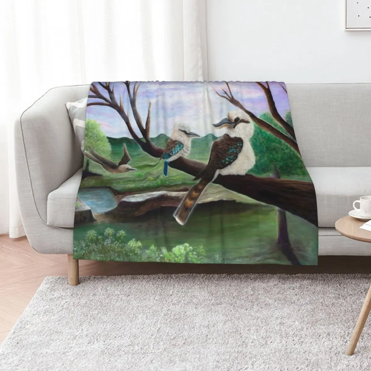 

Kookaburra Haven Throw Blanket Beach Winter beds Fashion Sofas Thins Blankets