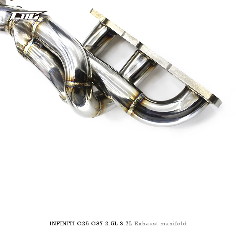 for INFINITI G25 G37 2.5L 3.7L 2010 Stainless Engine vortex Manifold COC Performance Sport Exhaust Manifold Header