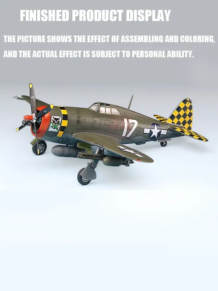 Academy Assemble Model Kit 12492 American P-47D Thunderbolt Pre-Production 1/72