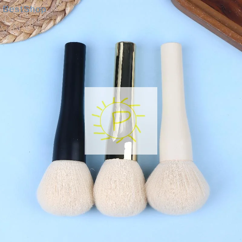 ♥ Großer, flauschiger Gesichtspuderpinsel – weiche Make-up-Pinsel aus synthetischen Fasern für Rouge und Bronzer