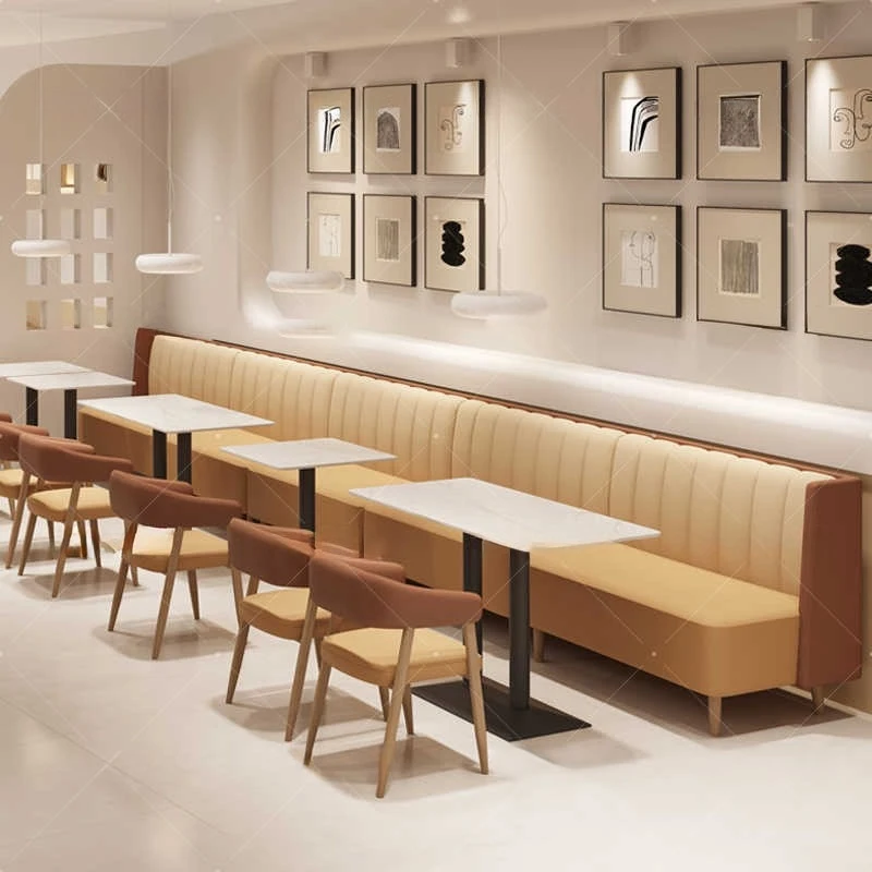 

-Style Furniture Dessert , Milk Tea Shops, Soft-Upholstered Booths, Western Restaurant Dining Tables And