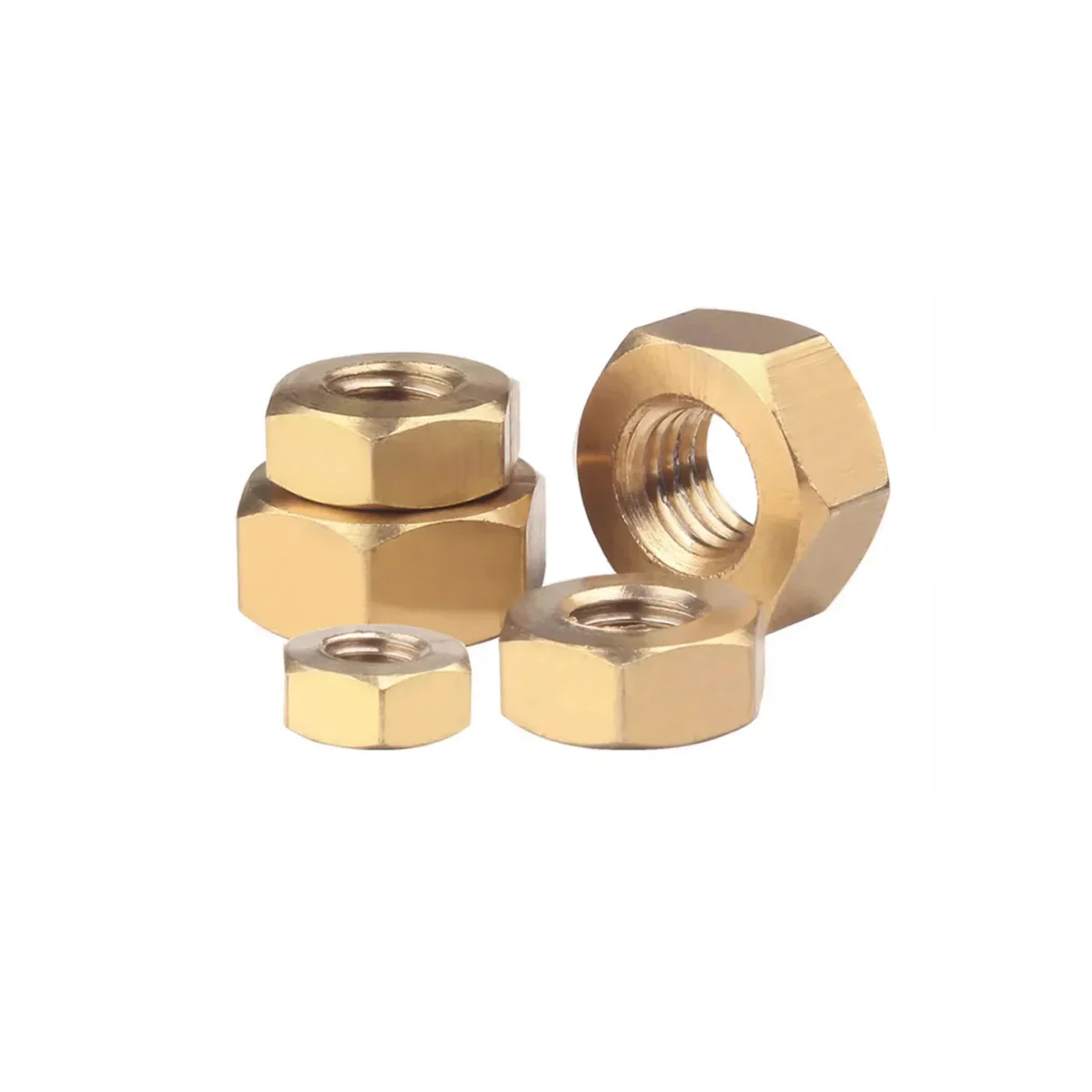 

Brass Nut / All Copper Hex Nut Screw Cap M1M2M3M4M5M6M8M12M16M20