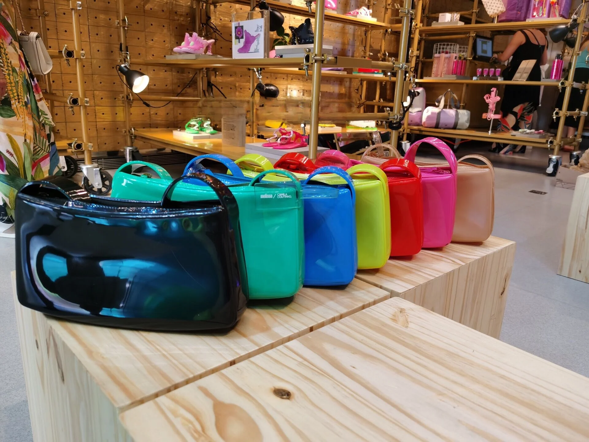 ميليسا السيدات موضة جيلي كاندي اللون حقيبة كتف الشارع الاتجاه بولي كلوريد الفينيل حقيبة يد حقيبة يد كاجوال ربيع جديد وصول 2025