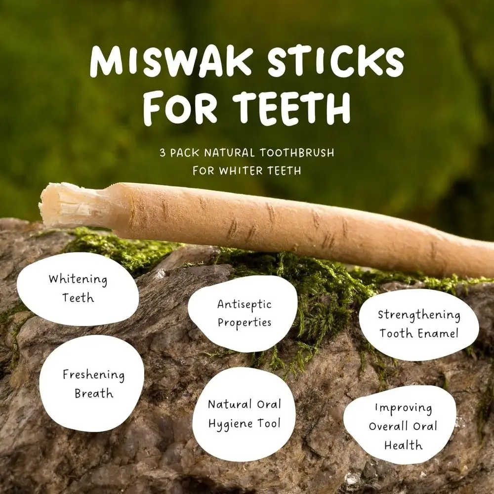 Экологически чистая зубная паста не требуется Зубная щетка Miswak Мягкая щетина Традиционные палочки для зубов Отбеливание Уход за полостью