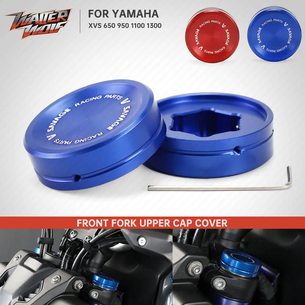 

Front Fork Suspension Top Cover Cap For Yamaha XVS650 XVS1100 XVS1300 V Star 650 1300 1100 XVS950 Drag Star Midnight Star SCR950