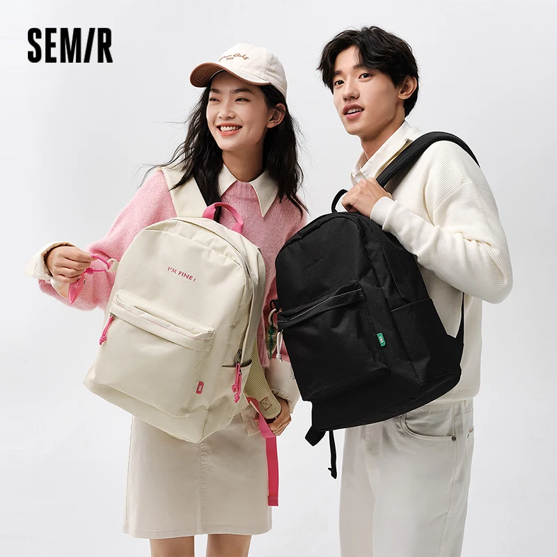 semir-女性バックパック軽量旅行大容量キャンパスブックバッグドーパミンファッション日常スタイル学生キャリーバッグ-2026