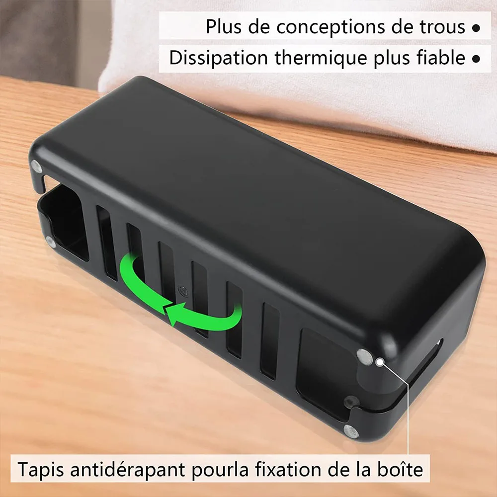 صندوق إدارة الكابلات لتنظيم الأسلاك الكبيرة لحماية عرام شريط الطاقة مع غطاء خشبي لمنظمات الكابلات