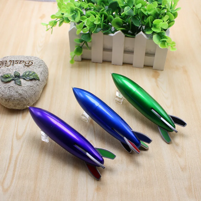 20Pcs Multicolor pens Creative Missile Aircraft Rocket Design Four Color Ballpoint Pen