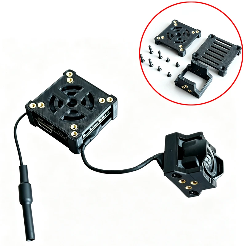 For DJI O4 Wide Air Unit Lens Adapter 20mm Width Hole Pattern Expansion Frame Video Transmitter Protective Cover for RC Airplane