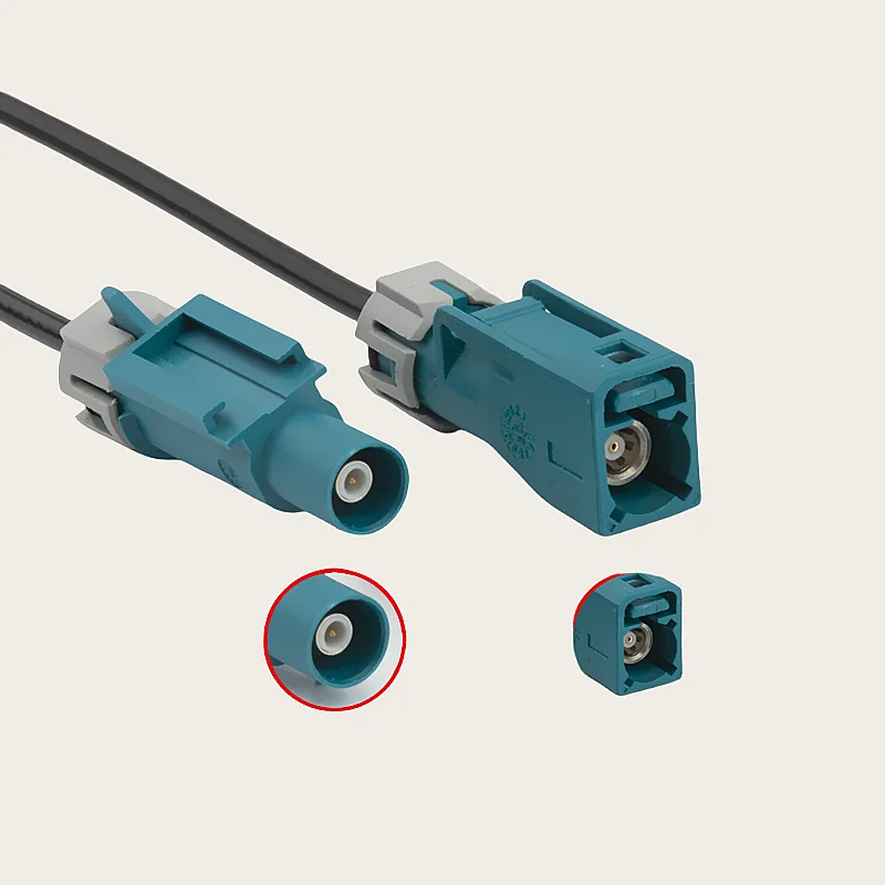 

Автомобильный удлинительный кабель FAKRA Water Blue Universal FAKRA «папа-мама» RF RG174