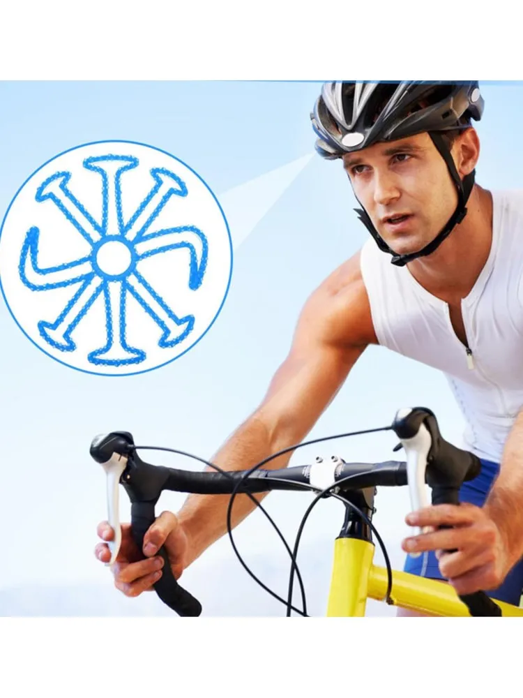 AliExpress Flexible Helmet Anti-deformation Inner Silicone Pad Ventilate Helmet Liner Pad Helmet Padding Motorcycle Bike Helmet Accessories