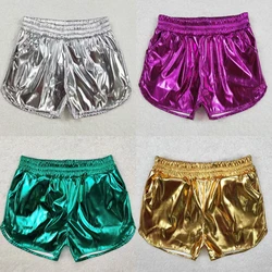 Wholesale Baby Girl Leather Shorts Pockets Elastic Bottom Kids Children Toddler Boutique Clothing
