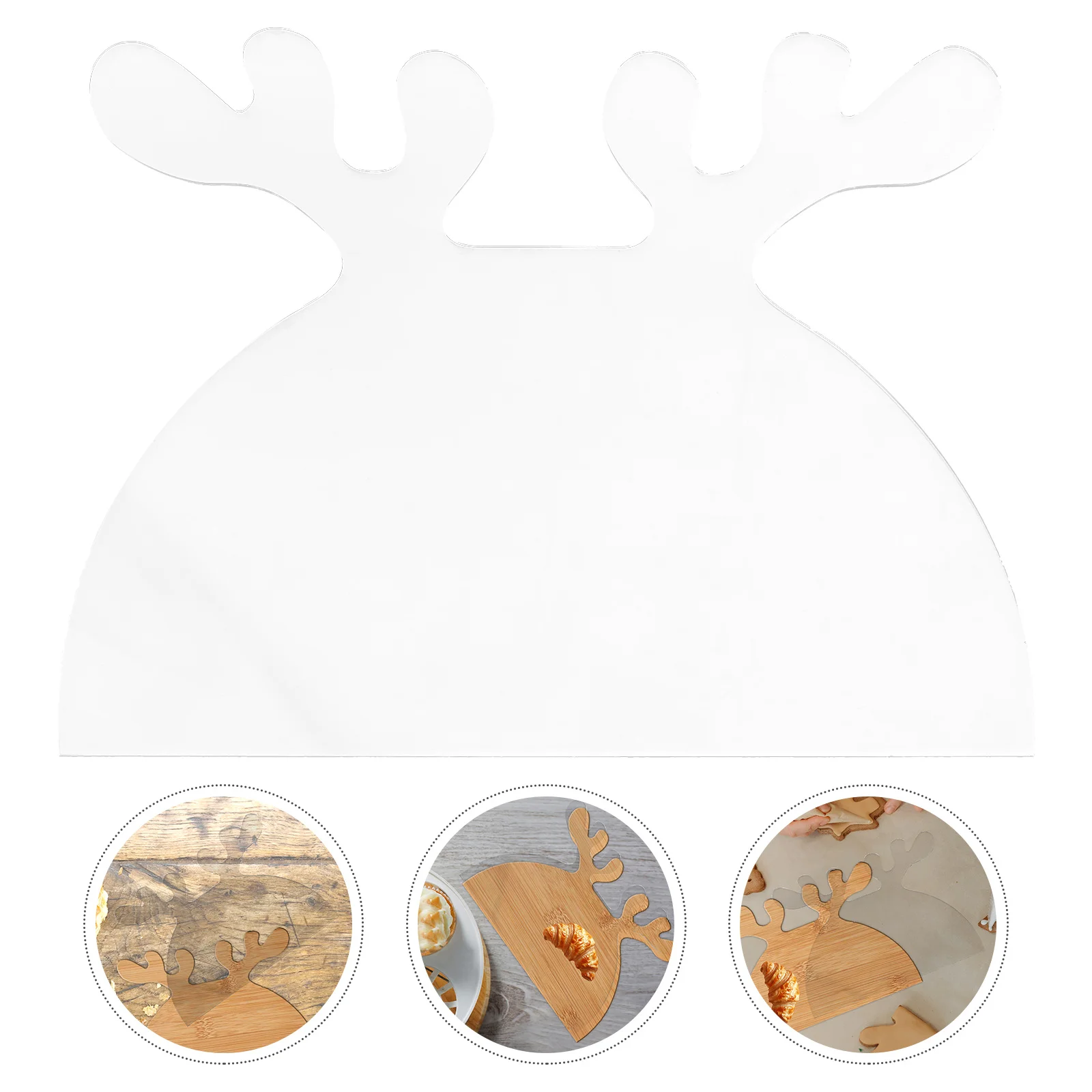 

Transparent Acrylic Charcuterie Board Handle Template Durable Kitchen Cutting Guide for Woodworking Charcuterie Router Stencils