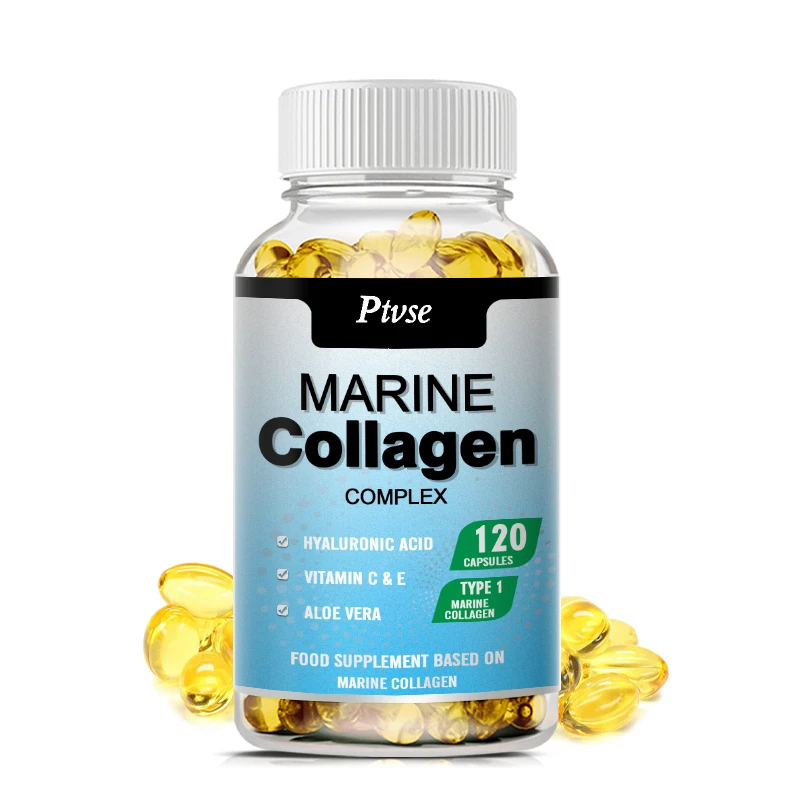 

Greensure 60/120 Pcs Marine Collagen Capsules - Supports Joints, Hair, Skin, Nails, Cartilage & Overall