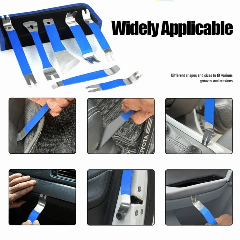 

7pcs/set Handheld Auto Trim Removal Tool Non-slip Portable Radio Remover with Storage Bag Durable Pry Tool Marine Fastener