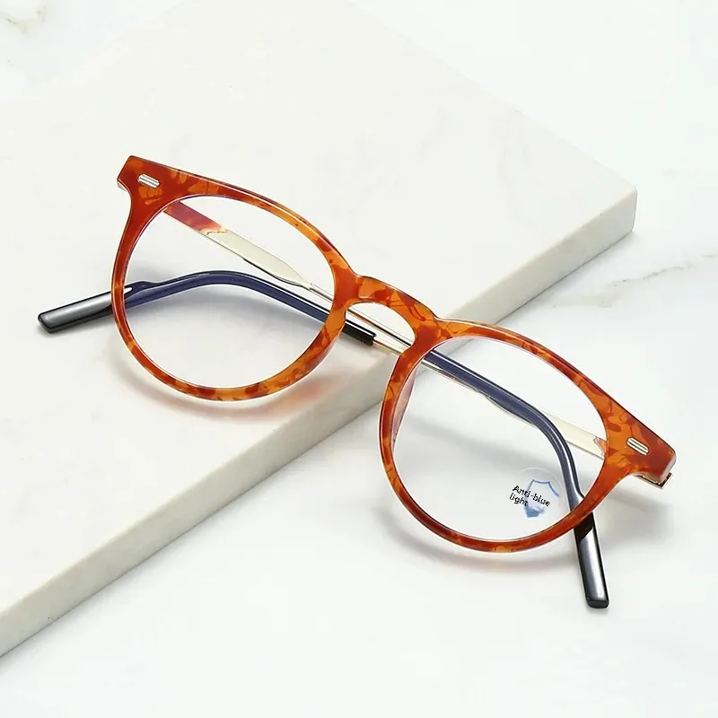 2024 New Fashionable Anti-Blue Light Fatigue Lingzhi Eye Glasses Ultra-Light Eye Frame Spectacles Motorcycle Equipment Accessori