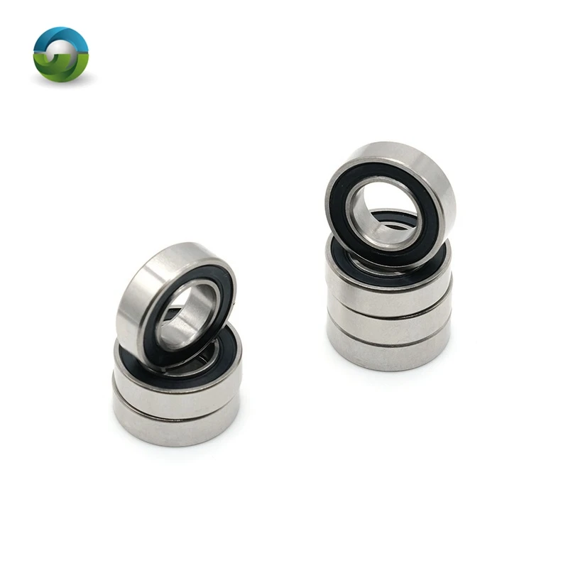 6PC 629 2RS Bearings Black Sealed 9x26x8 mm , ABEC-7 629rs Ball Bearing Parts For Hobby RC Car Truck