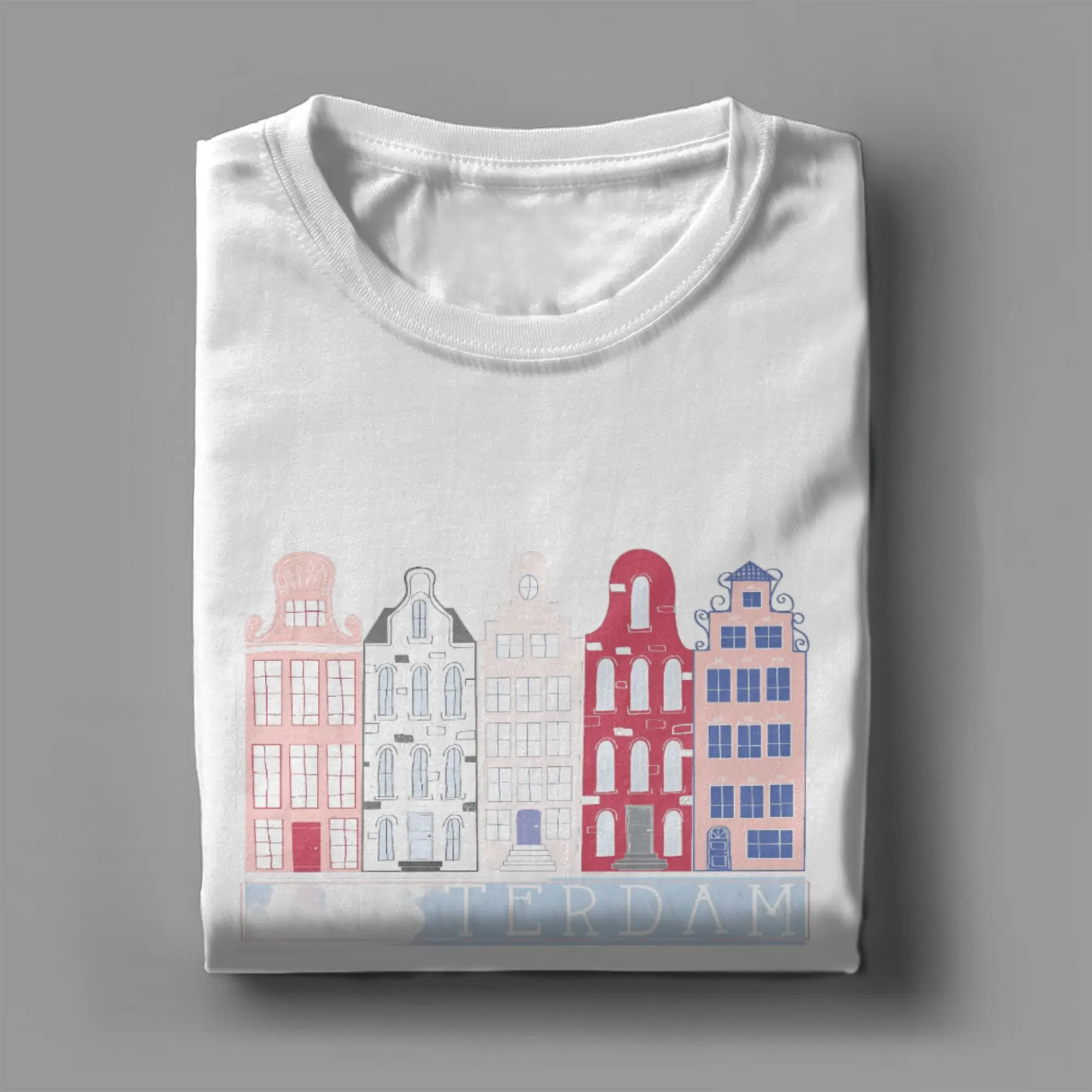 Amsterdam Netherlands City T Shirt Summer  Funny T Shirts Cotton Hipster Tee Shirt For Male Casual Tees, view 3