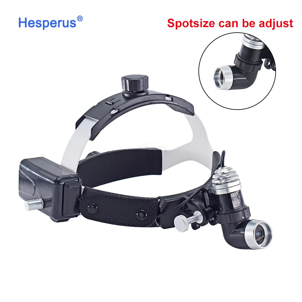 

5W Den tal LED Head Light Lamp for Binocular Loupes Brightness Spot Adjustable Den tal Lab Headlamp Surgical Headlight