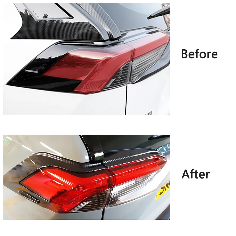 For Toyota Rav 4 Rav4 2019-2024 Car Styling Exterior Decoration Modify Carbon Fiber Color Change Protection Frame Trim Sticker