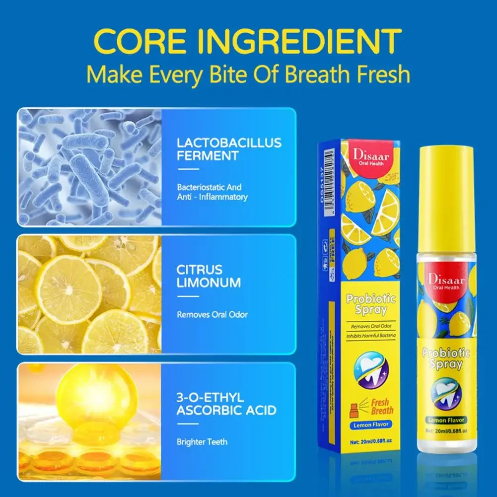 Portable Breath Freshener Spray Mouth Freshener Remove Smoke Smell Bad Breath Oral Odor Treatment Fresh Breath Lasting Oral Care