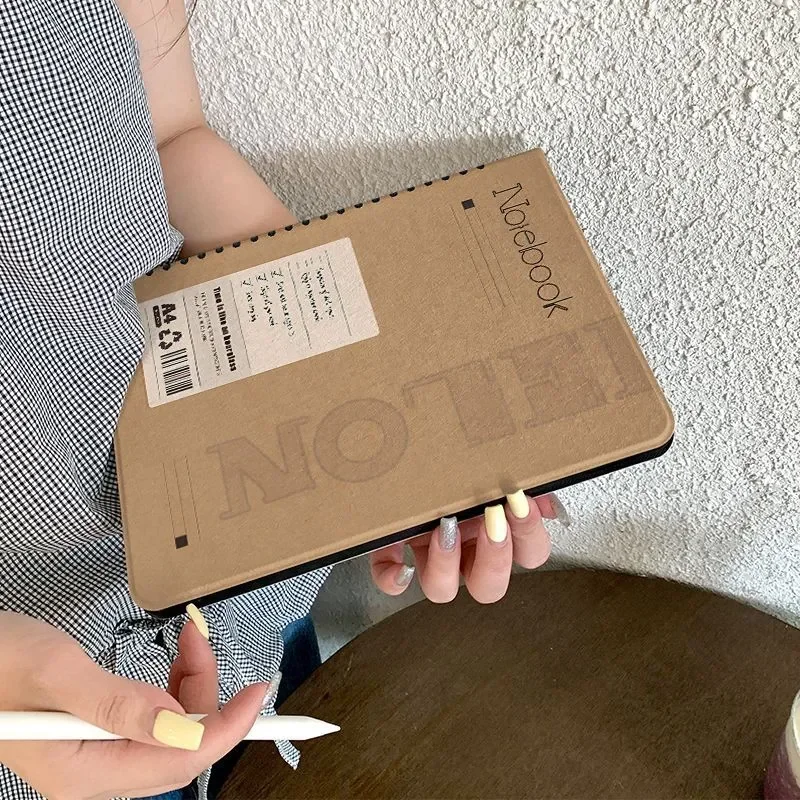 Creative Portable Notebook Style - For iPad Case iPad 11 Air 7 6 5 4 Pro 9 8 (A16) - Cute Book-Style Protective Cover for Women